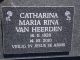 Catharina Maria Rina van Heerden (b. 16 Nov 1928, d. 14 Oct 2010).